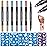 Lictin Temporary Tattoo Markers for Skin, 7 Colors Dual-End Skin Tattoo Pens with 50 Tattoo Stencils, Metallic Body Markers for Kids Teens and Adults, Flexible Brush Tip, Cosmetic-Grade
