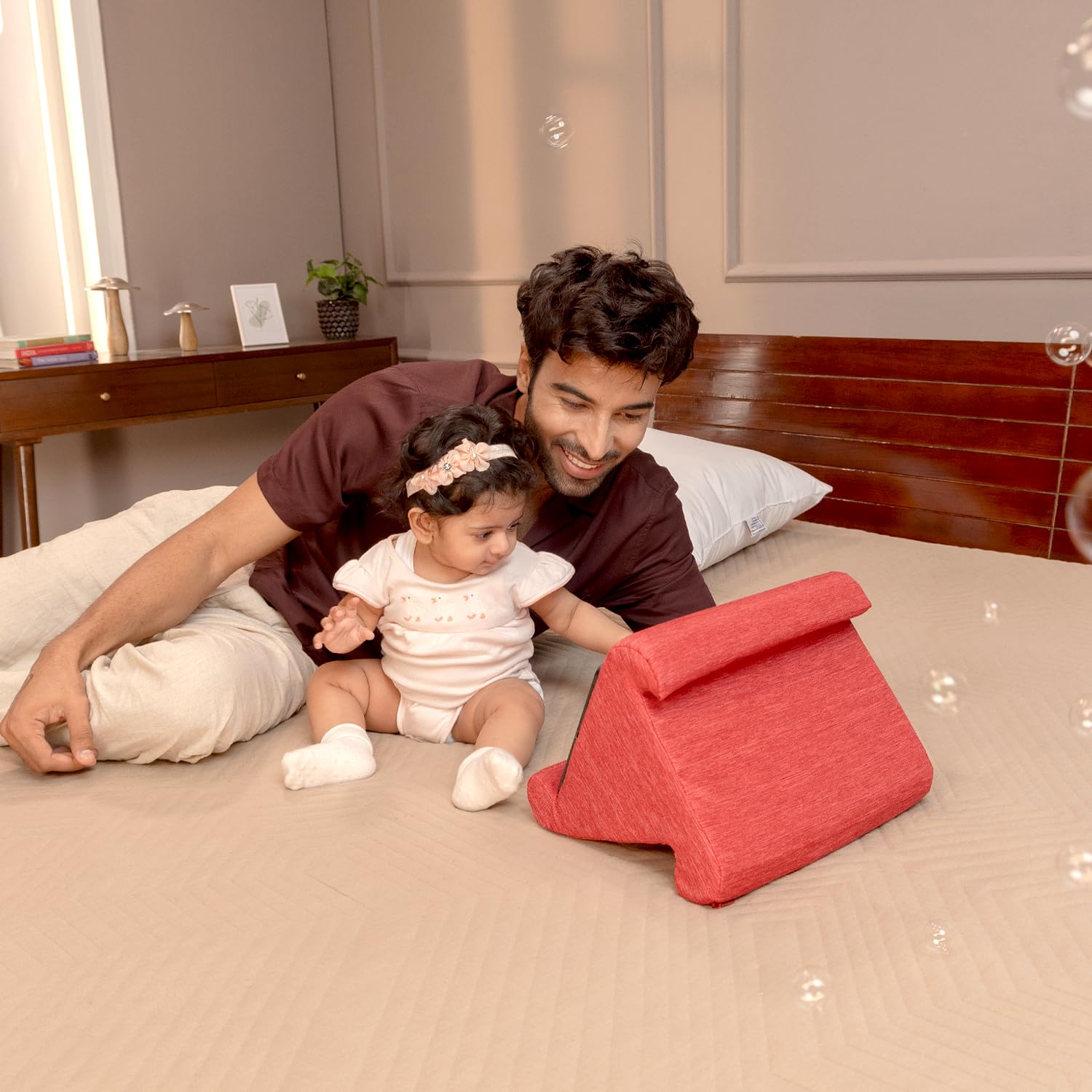 UrbanBed High Resilience CertiPUR-US Certified Foam Standard Size Tablet Holder with Removable Cover, 1 Unit (Peach) 11 x 8.35 x 8 Inches. (B092376VRC) Amazon Price History, Amazon Price Tracker