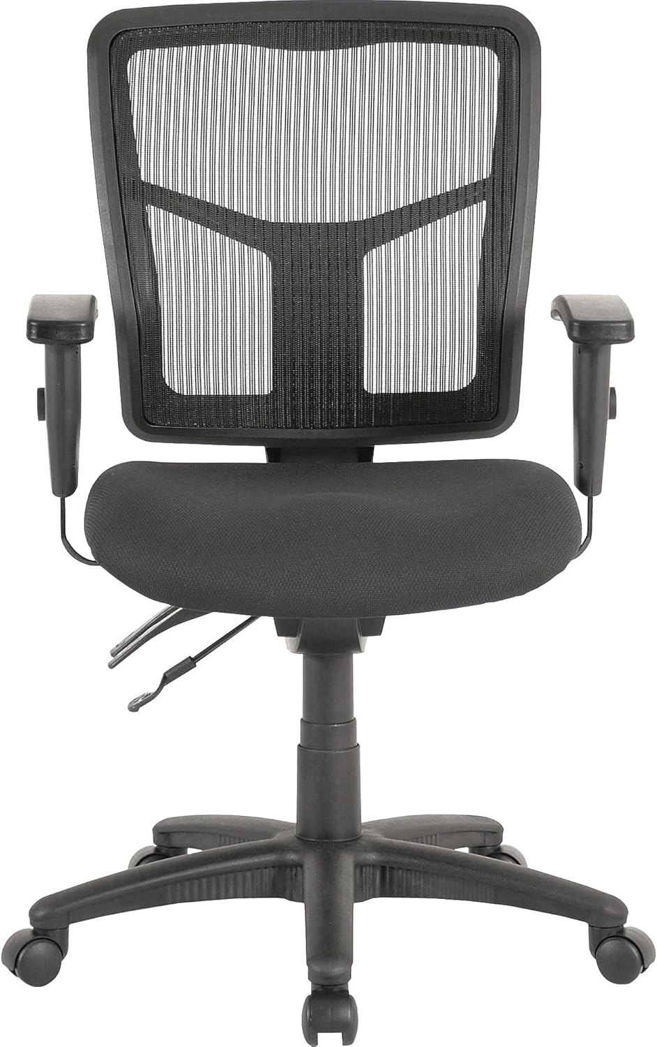 Front view of the Lorell ErgoMesh chair