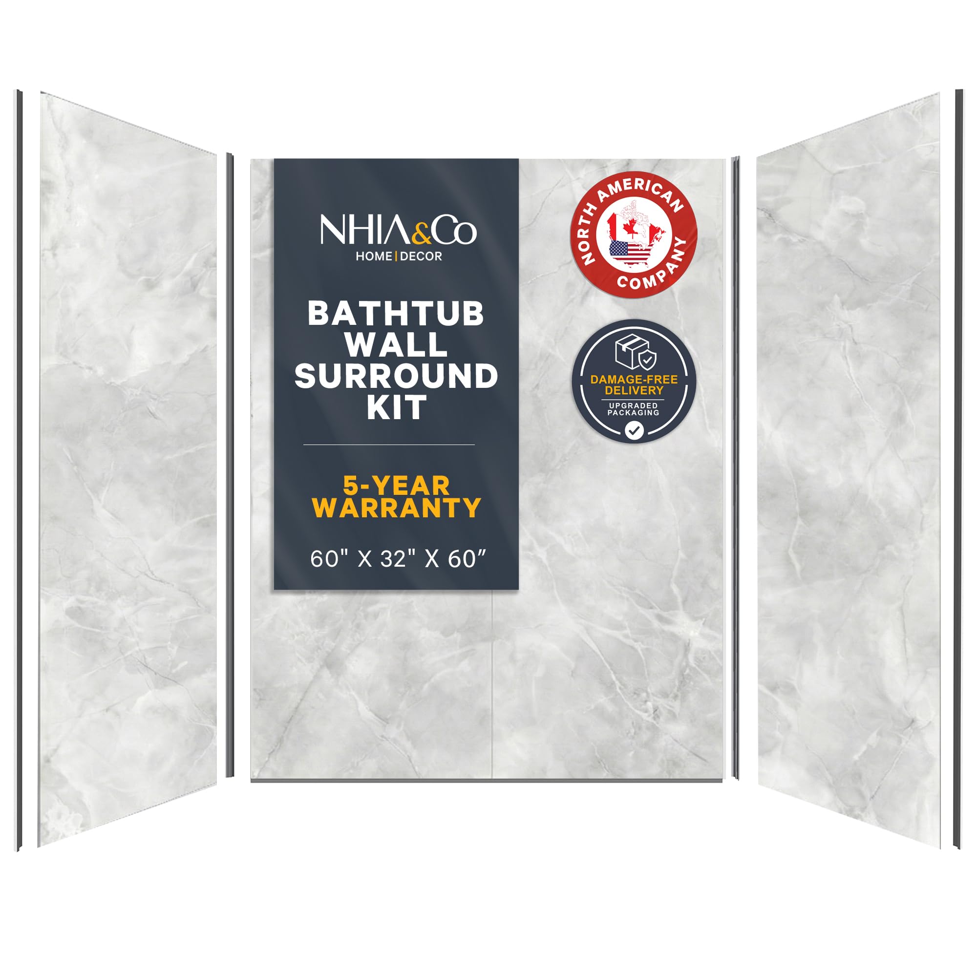 Bathtub Surround Kits Waterproof Wall Panels Mist
