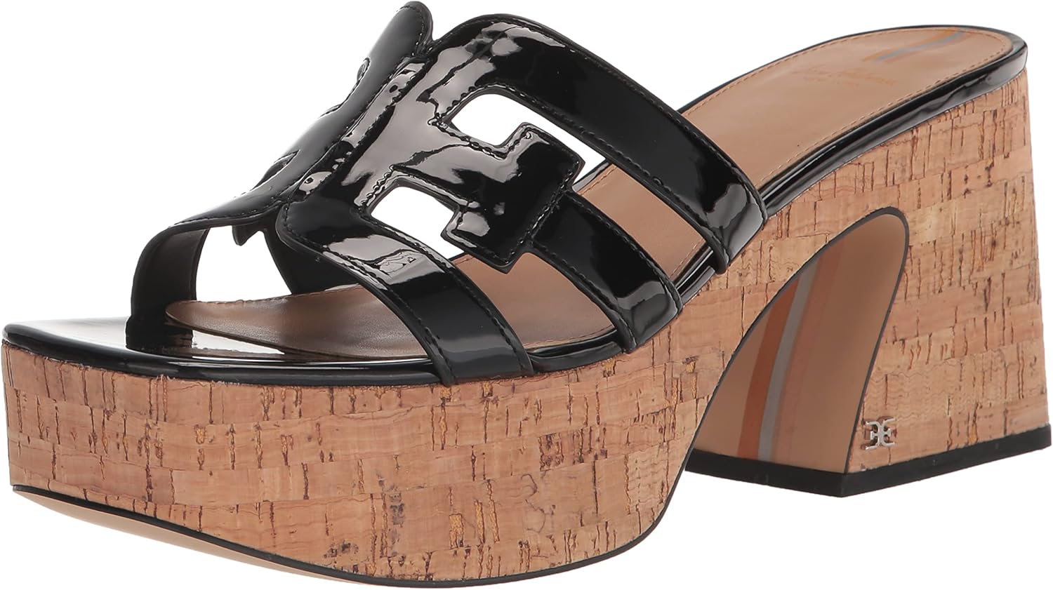 Sam Edelman Women's Dev Wedge Sandal, Black, 10.5