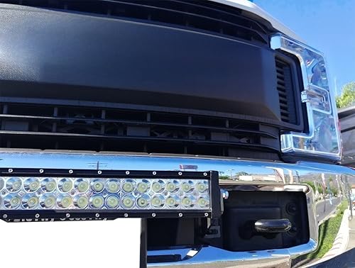 Miniatura 4 de iJDMTOY Barra de luz LED de 20 pulgadas compatible con Ford F250 F350 Super Duty 2017 en adelante, incluye (1) barra de luz LED de alta potencia de