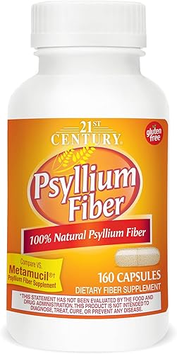 21st Century, Fibra de psyllium, 160 cápsulas - 2 piezas