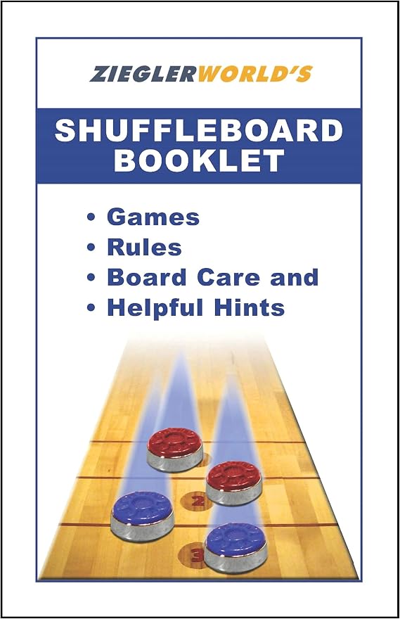 Zieglerworld Table Shuffleboard Bowling Brown Pins - Pinsetter - Rules Booklet - Score Chart - Carrier Bag & Wood Ball