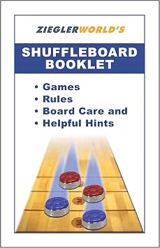 Zieglerworld Table Shuffleboard Bowling Brown Pins - Pinsetter - Rules Booklet - Score Chart - Carrier Bag & Wood Ball