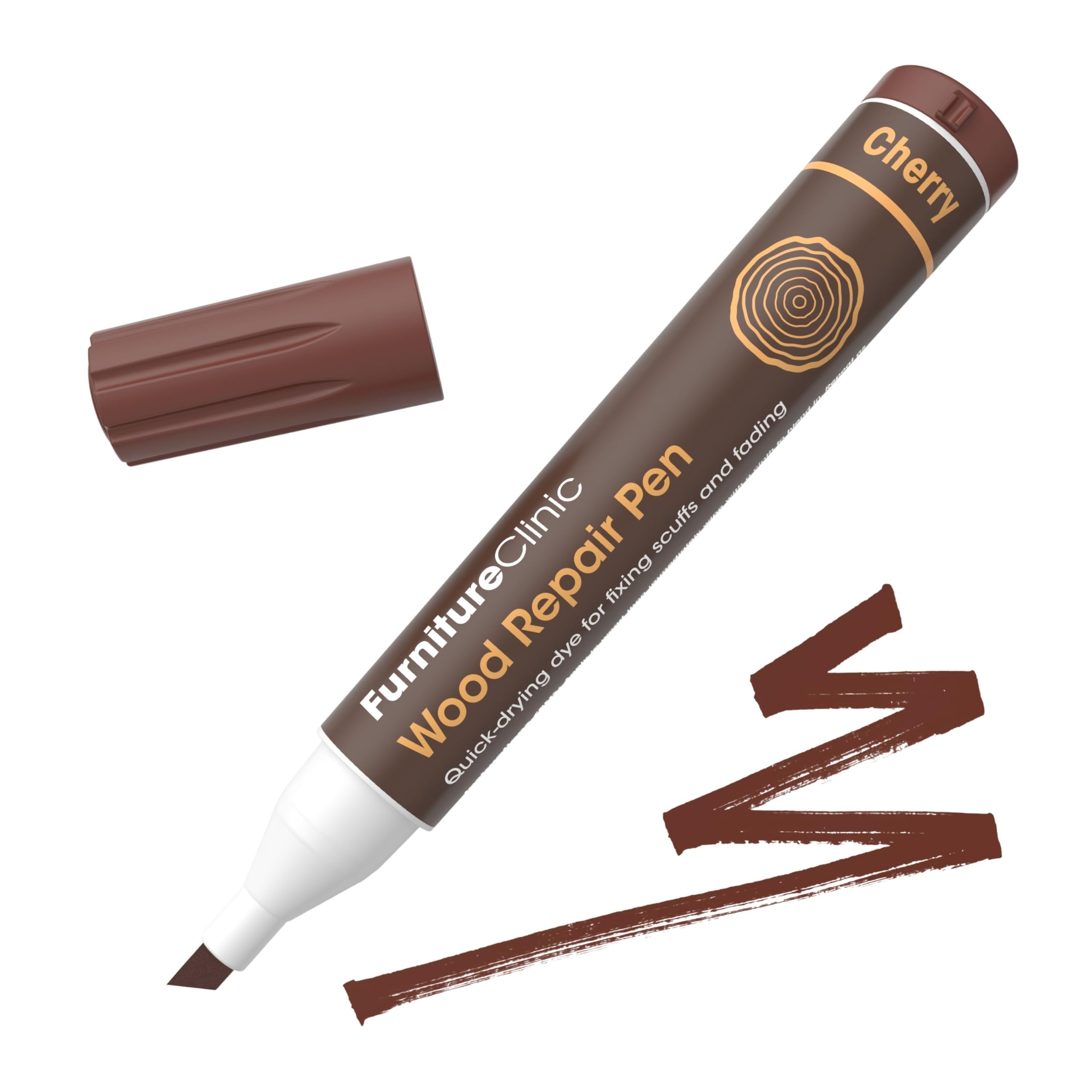 Furniture Clinic Wood Repair Pen (Cherry) - Scratch Repair - Quick Drying - Furniture Touch-Up Marker - for All Types of Wood