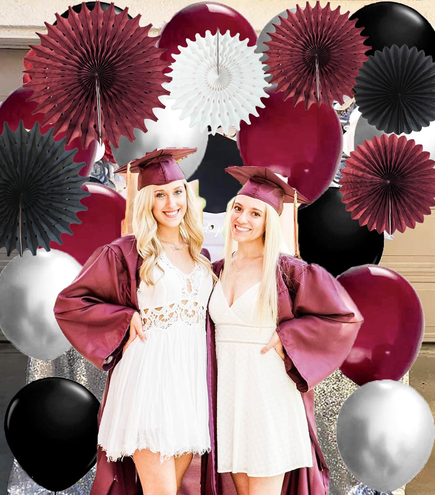 Burgundy And White Graduation Decorations Burgundy Graduation
