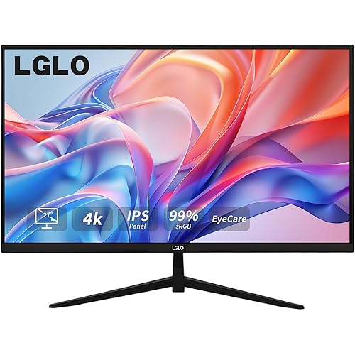 27 Inch 4K UHD (3840x2160) Monitor, Dual Mode 4K@75Hz/2K@144Hz, IPS Panel, Borderless Design, HDR400, 99% sRGB, Work & Gaming Monitor for Designers, Office, and PC Gaming with HDMI Display Port