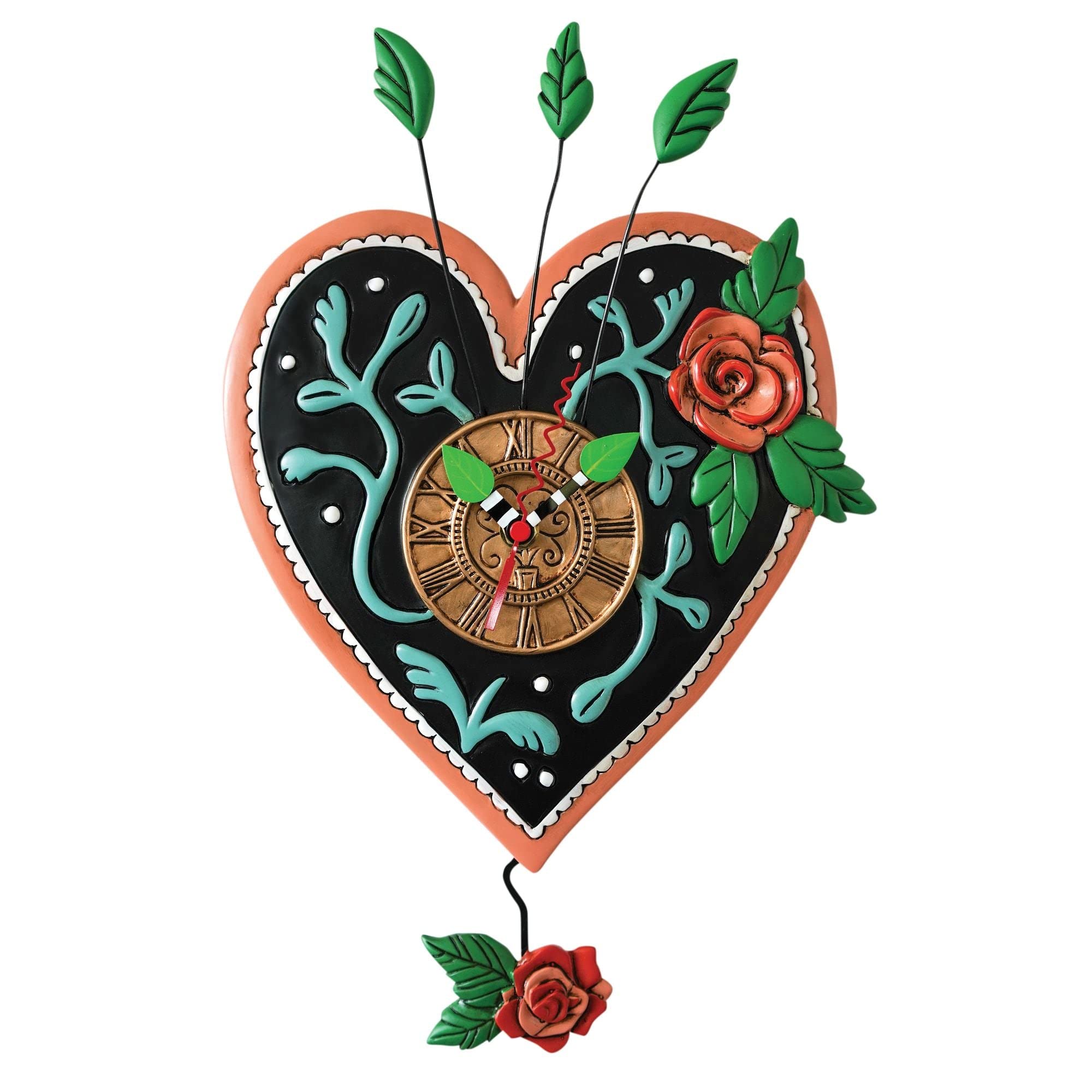 Amazon.com: Allen Designs P2054 Swinging Pendulum Heart Clock Love