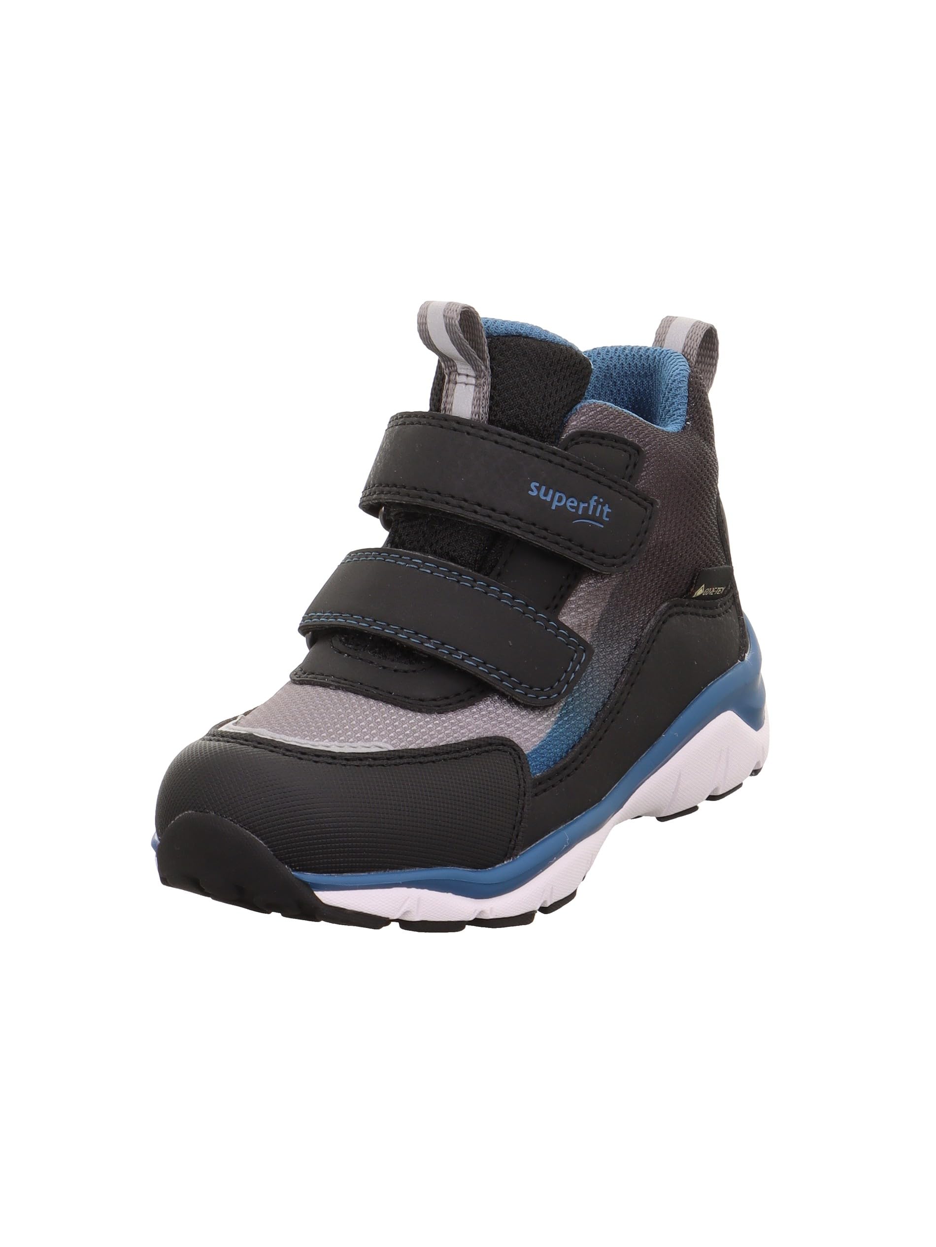 Superfit Baby Boys SPORT5 Leicht gefütterte Gore-Tex Sneaker, Schwarz/Blau 0000