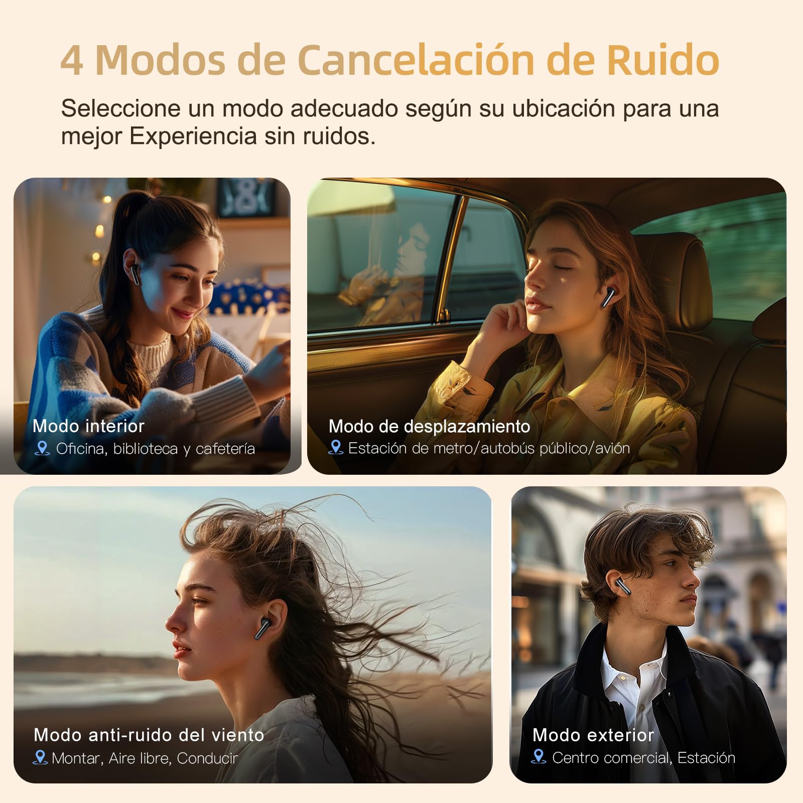 QCY MeloBuds Pro Auriculares Inalámbricos, Auriculares con Cancelación de Ruido Adaptativo, 99% Reducción del Ruido, Audio Hi-Res y LDAC, 34 Horas de Reproducción, Conexión Dual, Bluetooth 5.3