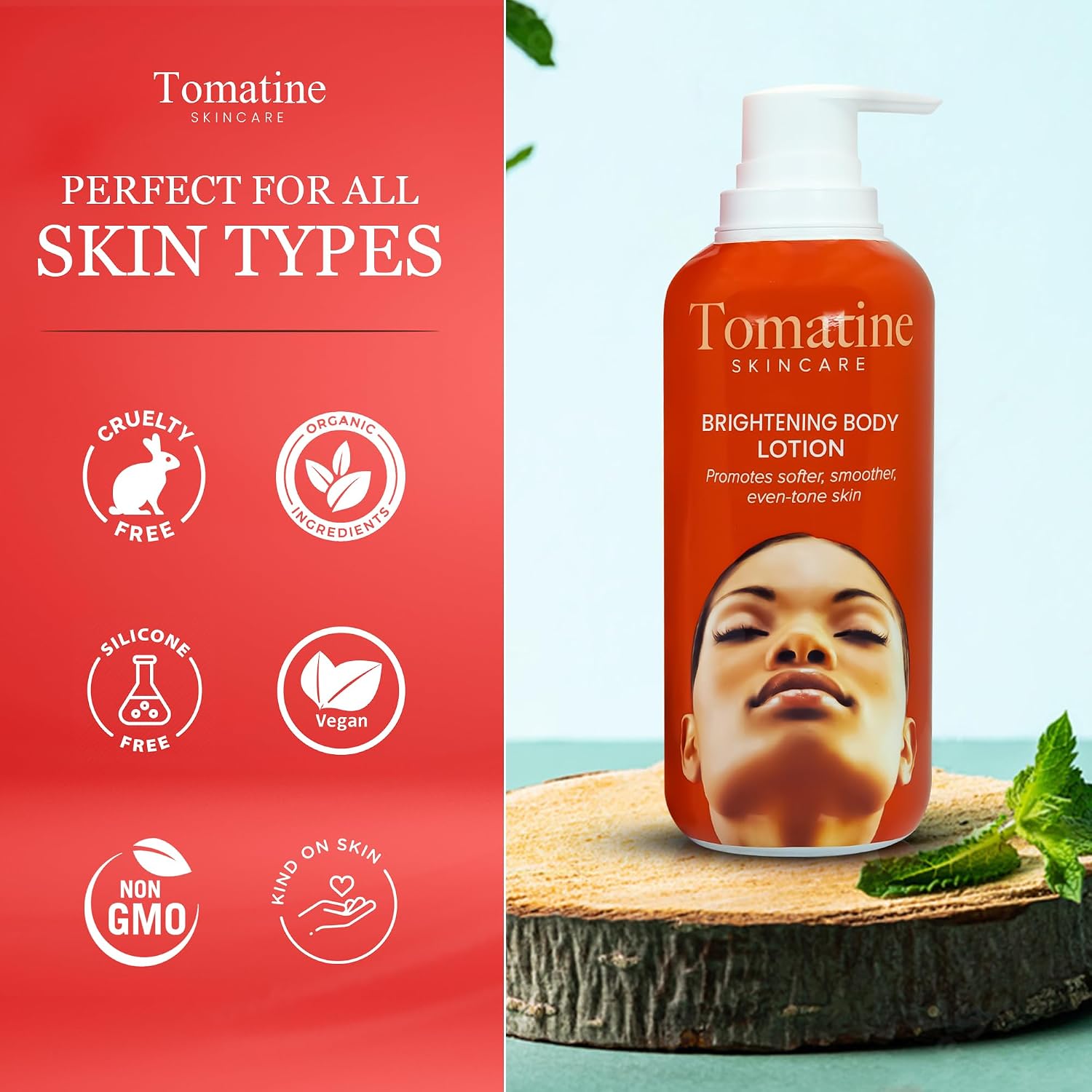 Tomatine Lightening Body Lotion 400ml - Formulate to Hydrate and Moistures Skin, Lightening Properties