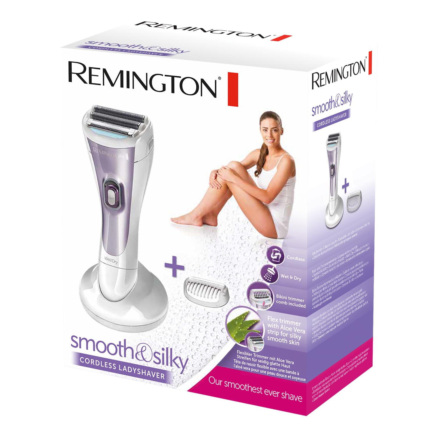 Remington WDF4840 Rasoio Cordless, 2 Lamine Oscillanti Ipoallergeniche