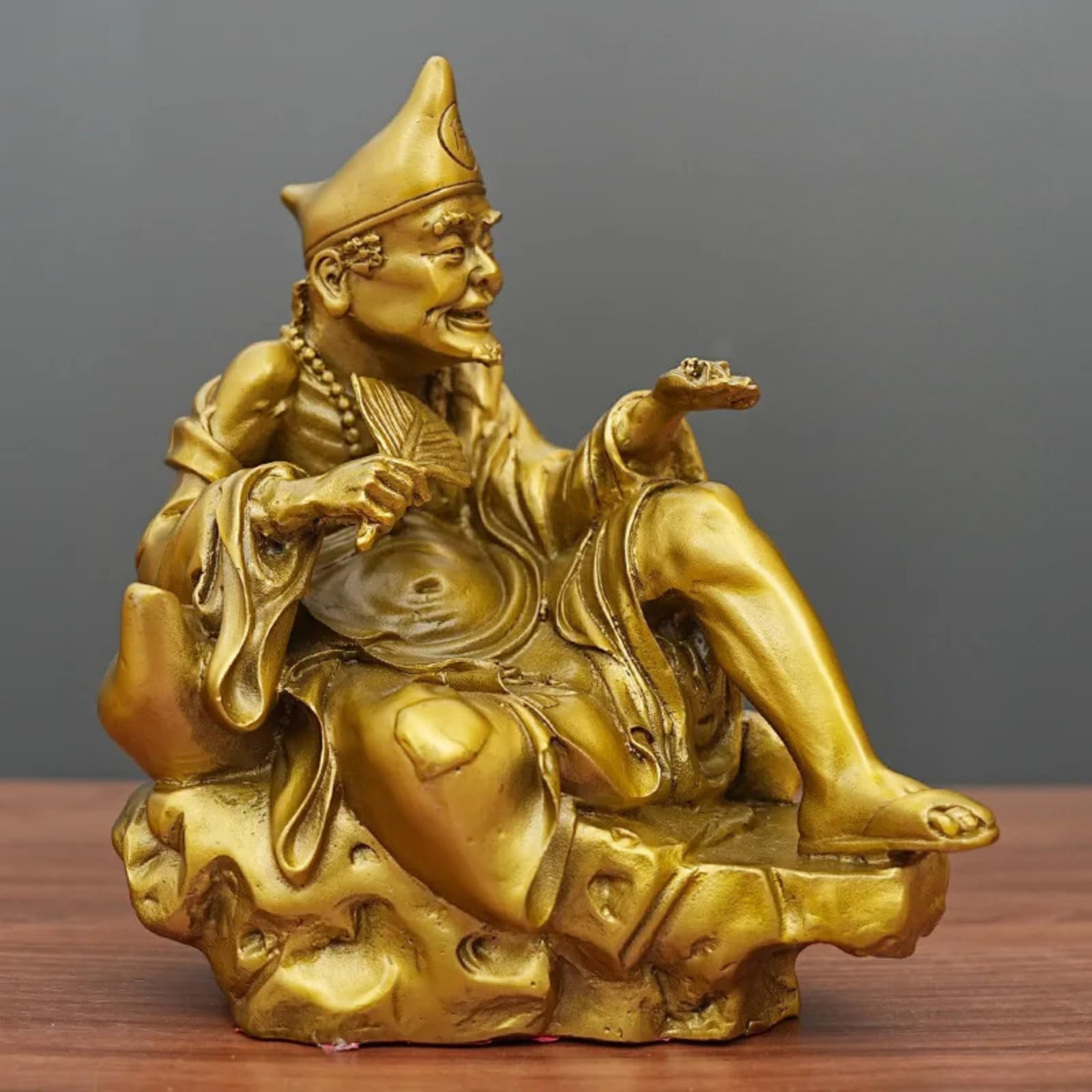 Aottsd Zodiac Monkey Statue Brass Large Desktop Feng Shui Craft Table Decor 22Cm