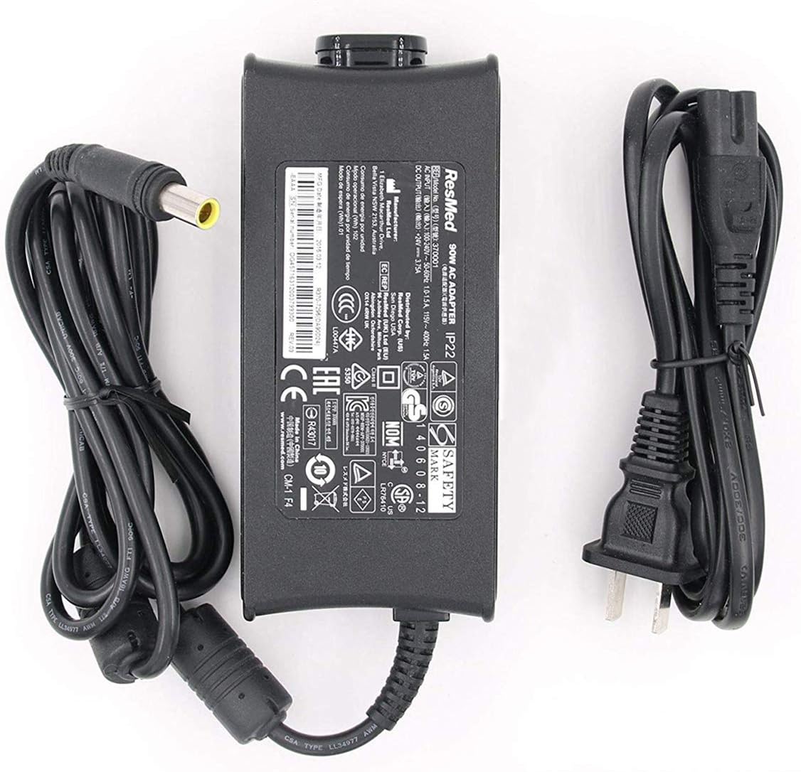 UpBright Nicer-S NEW AC Adapter For Resmed S10 Seriesï¼Å’ResMed Airsense 10 Air sense S10 AirCurve 10 Series CPAP and BiPAP Machines,90W Resmed S10 370001 Replacement Power Supply Cord Cable Charger