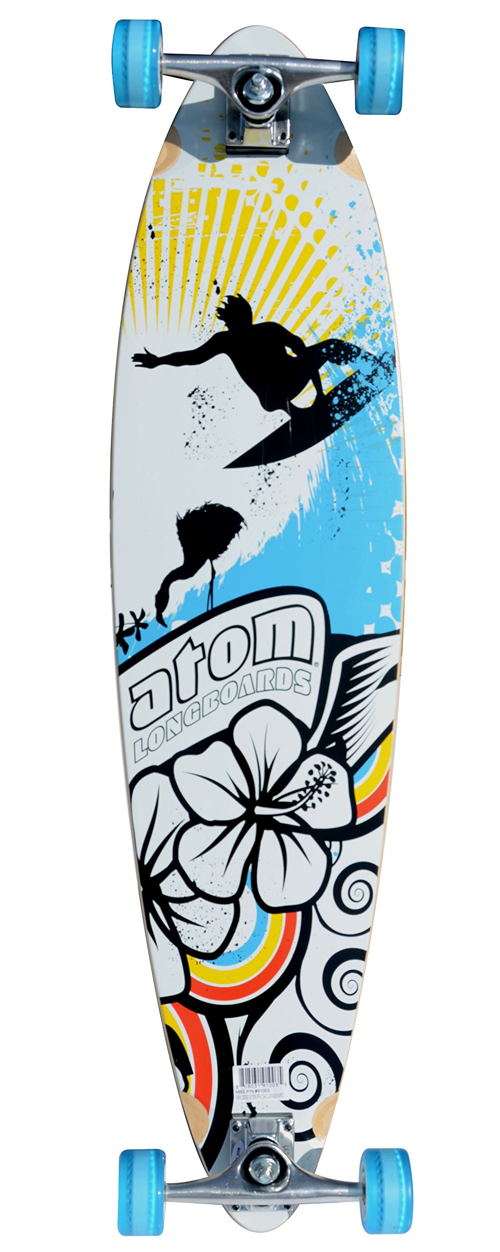 F021　Atom Longboards　ロングボード 40004 - Atom Drop-Through Longboard - 40 Inch (Bamboo Tiki