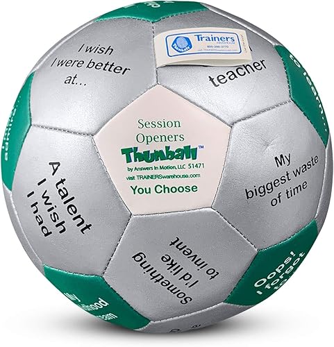 Miniatura 24 de Trainers Warehouse Colección Thumball de 6 pulgadas, 32 indicaciones para conversación, formación de equipos, relación y entrenamiento