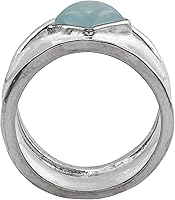 Vista 3 de Silpada Anillo de aguamarina 'Marine Life' en plata de ley
