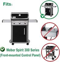 WELL GRILL Rozsdamentes Acél Égő Weber Spirit 300 Sorozat Gázgrill Alkatrész E310 E320 E330 S310 S320 S330 45,3 cm Csőégő 7