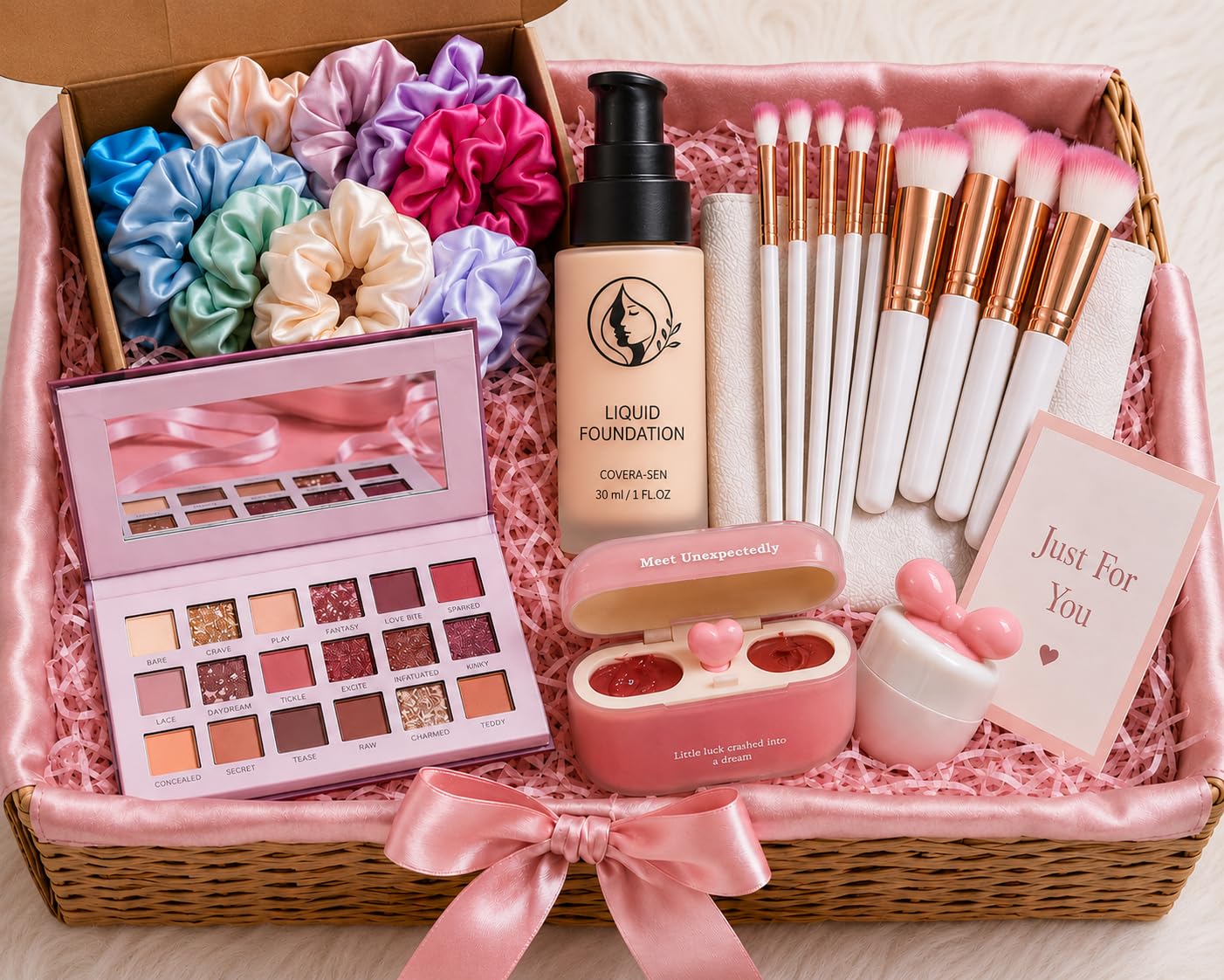 5 in. One makeup book Hot Glam Multi Colour Palette, Highly Pigmented, Blendable, highlter lip pallets eyeshadow blush concelar everything in one All Skin Tones, with Free Lip Oil-image-13