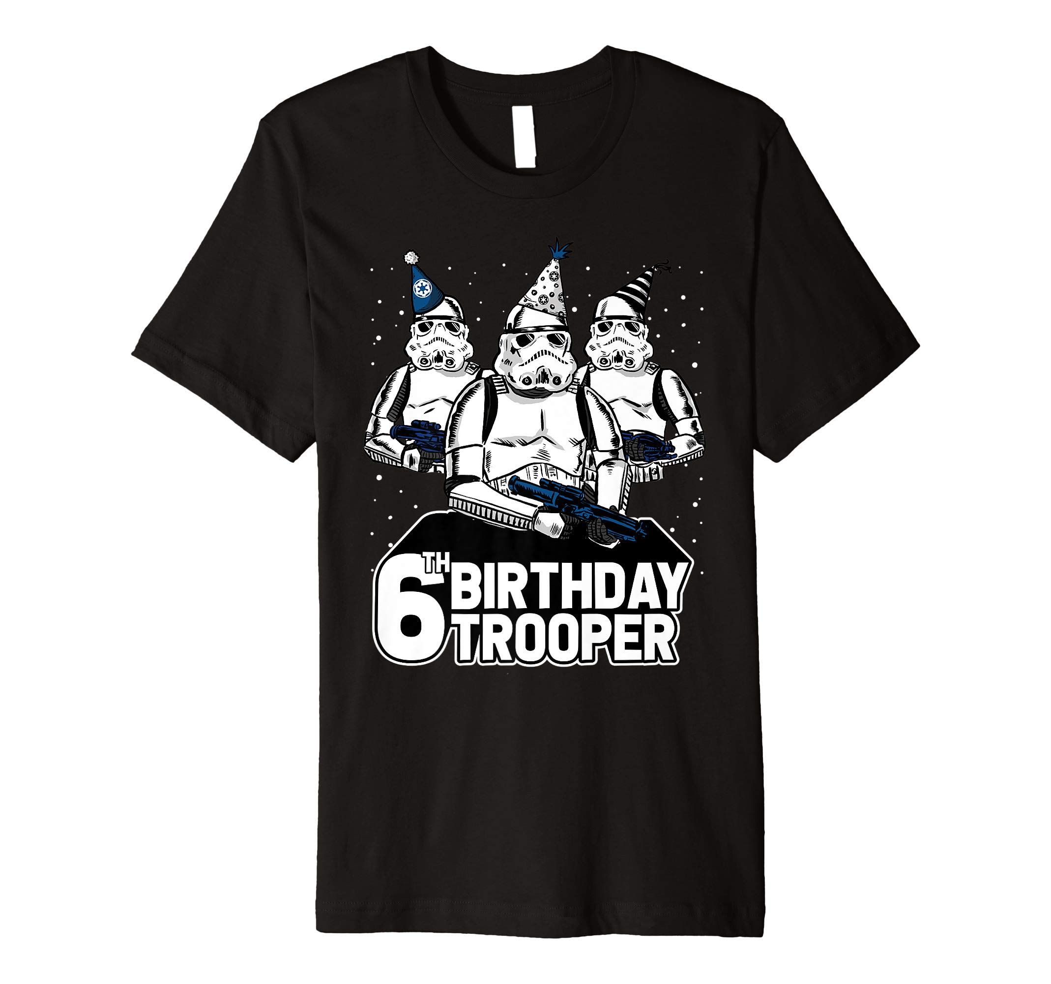 Star Wars Stormtrooper Party Hats Trio 6th Birthday Disney+ Premium T-Shirt