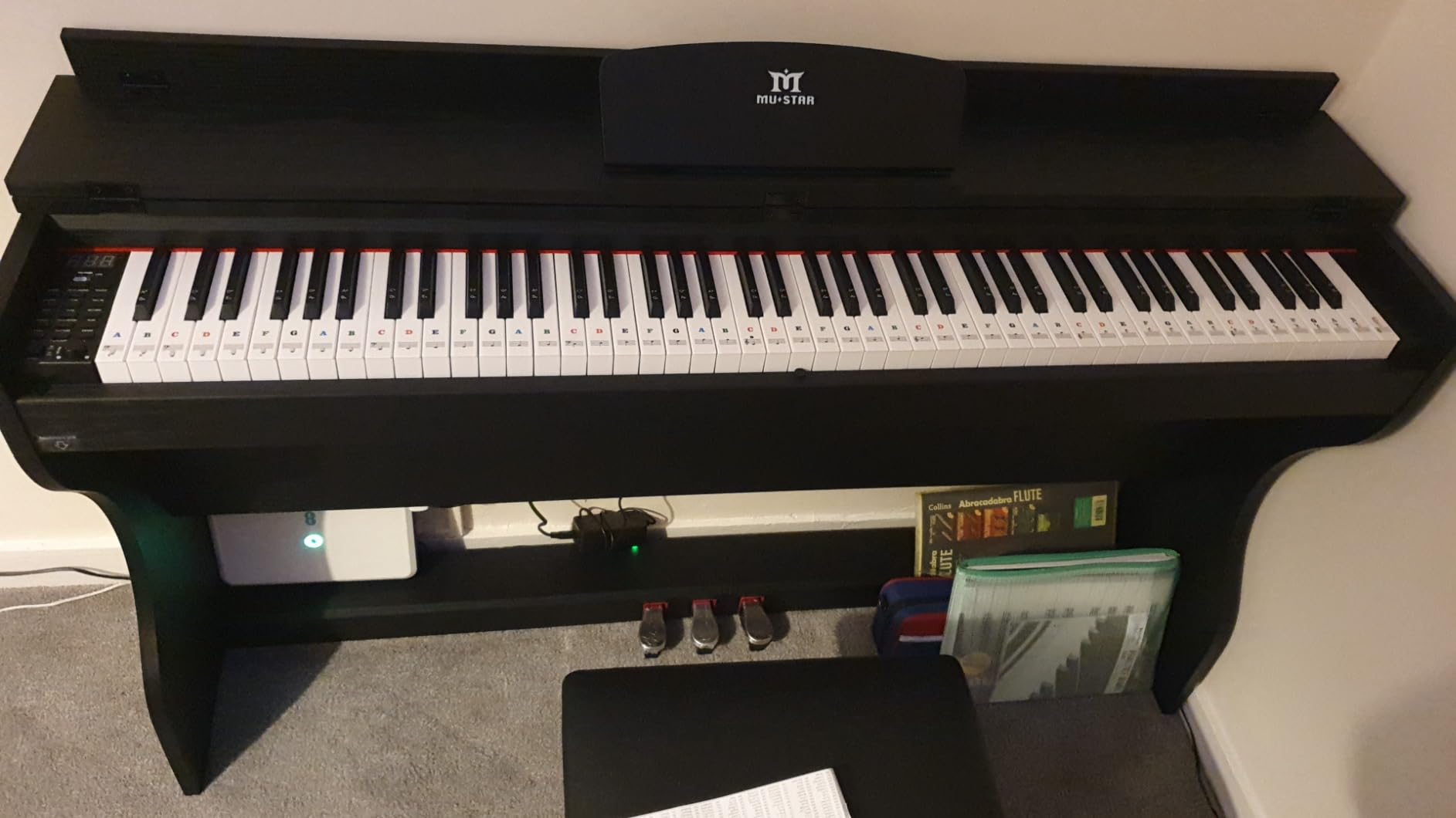 MUSTAR Digital Piano 88 Weighted Keys Hammer Action, Full Size 88 Key