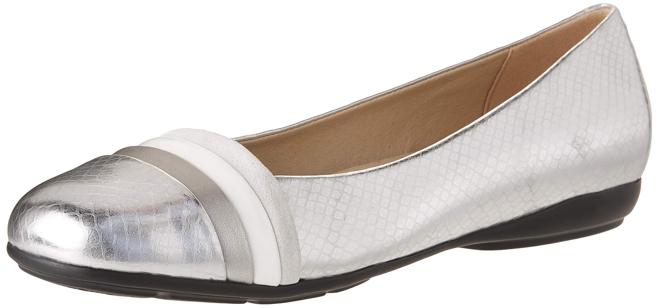 Ballerines Geox Annytah B Pour Femme - En Daim, Semelle Respirante - Talon Plat, Boucle Décorative - Confort Urbain Au Quotidien