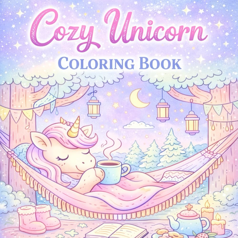 Cozy Unicorn: comfy Coloring Book (Meine Einhorn-Malbücher)