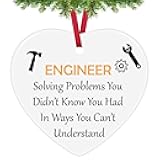 Christmas Ornaments for Mechanical Engineer - Design Engineering Gear Inspirational Gifts for Architect, Construction Engineer, Engineering School Graduation