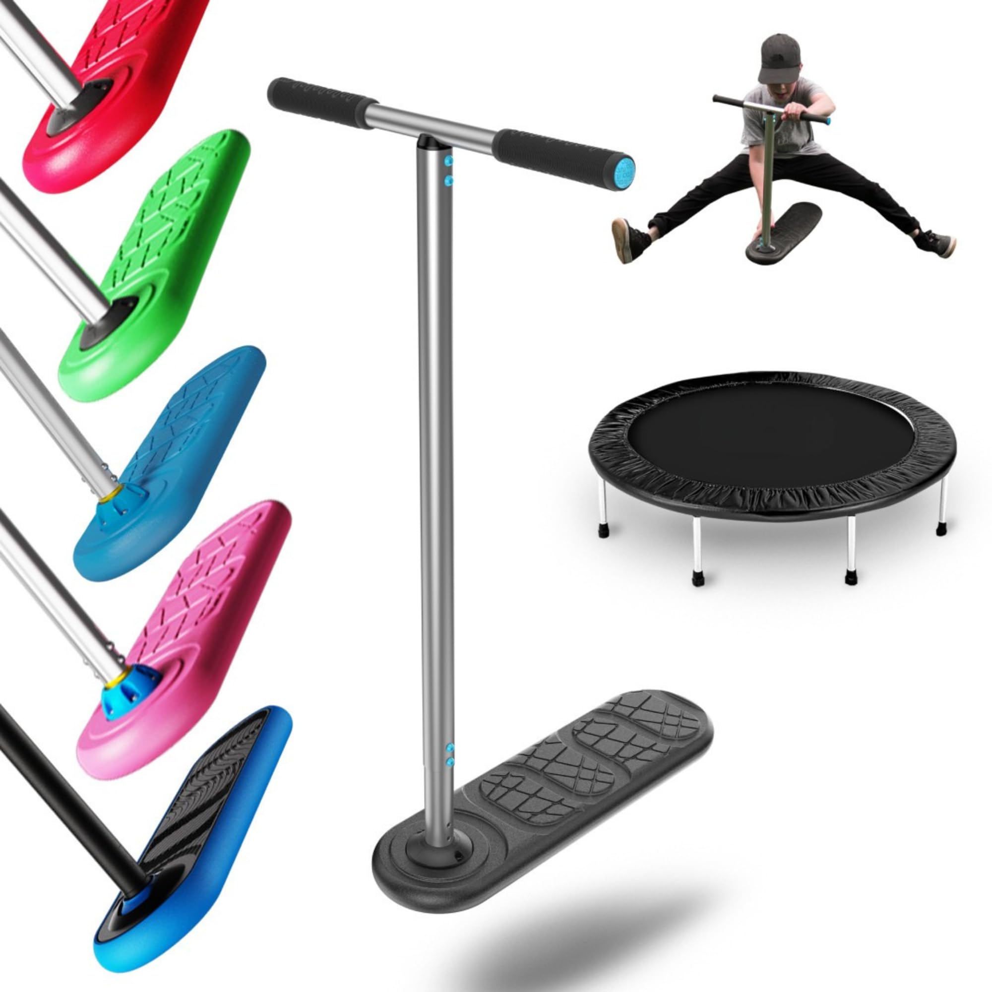 The Indo Trick Scooter - Stunt Scooter for Teens, Kids and Adults - Trampoline Scooter to Practice Pro Scooter Tricks - Indoors and Outdoors Scooter - Professionals and Beginners