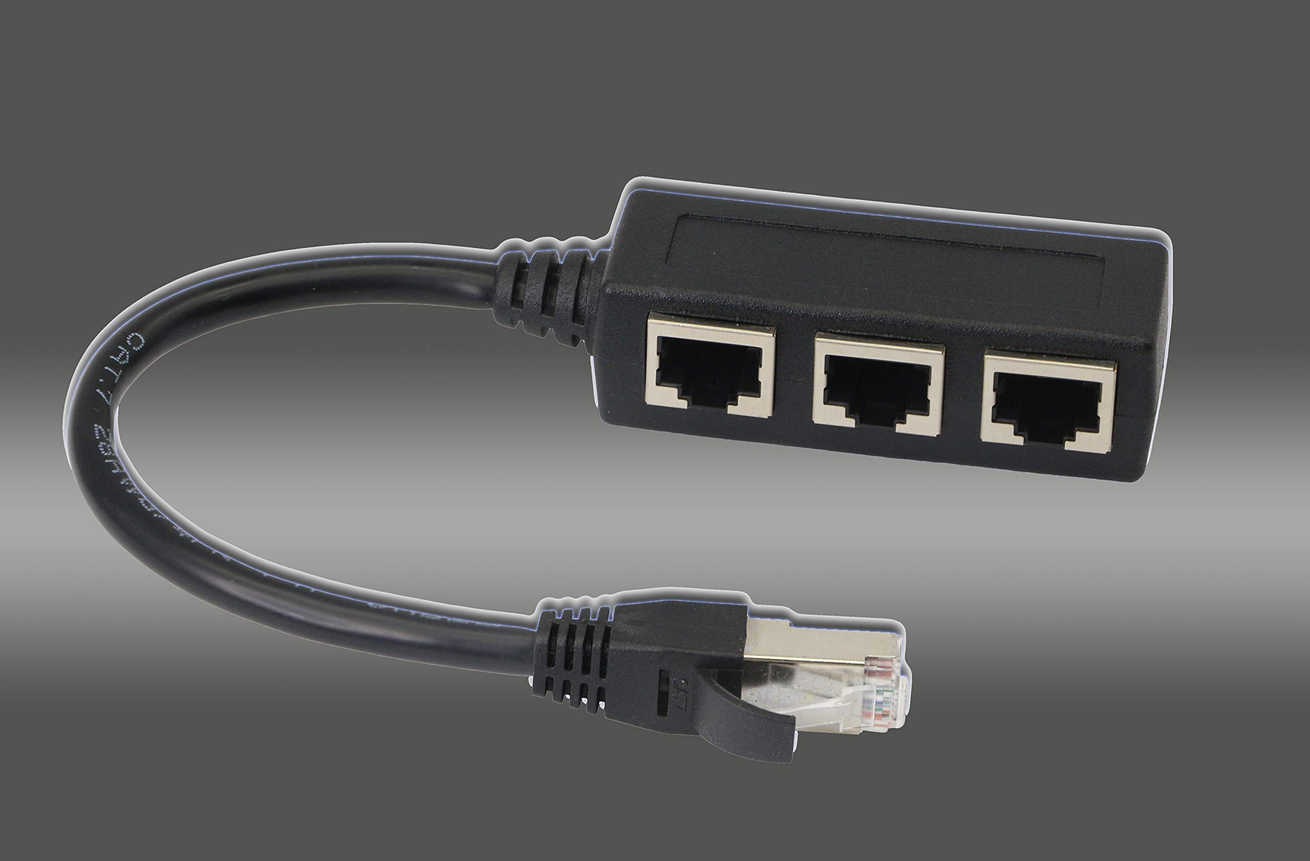 Amazon | CERRXIAN RJ45 1オス〜3メスポート、LANイーサネット