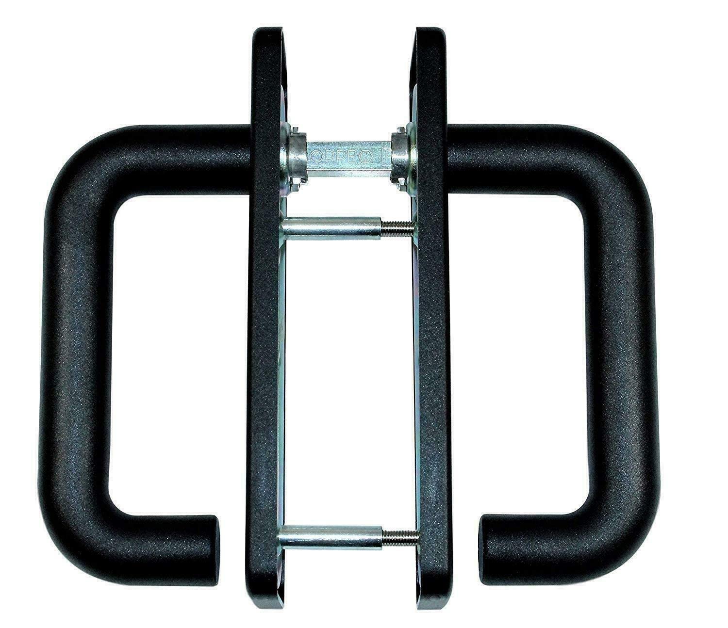 COPPIA Maniglia per porte Antincendio con Placca corta NERA M1 FS K138/202K