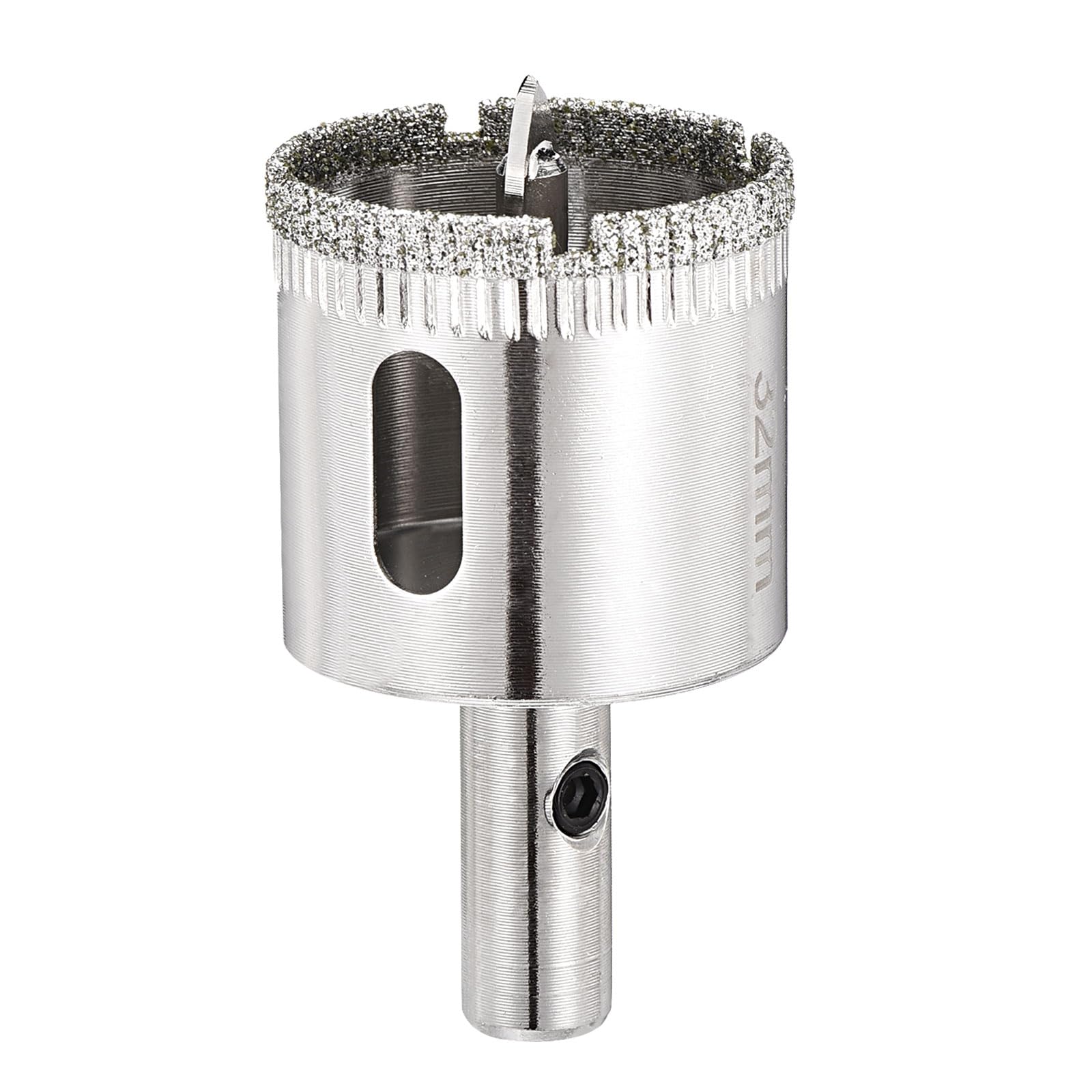 PATIKIL 1-1/4" (32mm) Diamond Hole Saw with Center Drill Bit, Glass Diamond Hole Cutters Hollow Core Drill Bits for Fiberglass, Tile, Porcelain, Ceramic