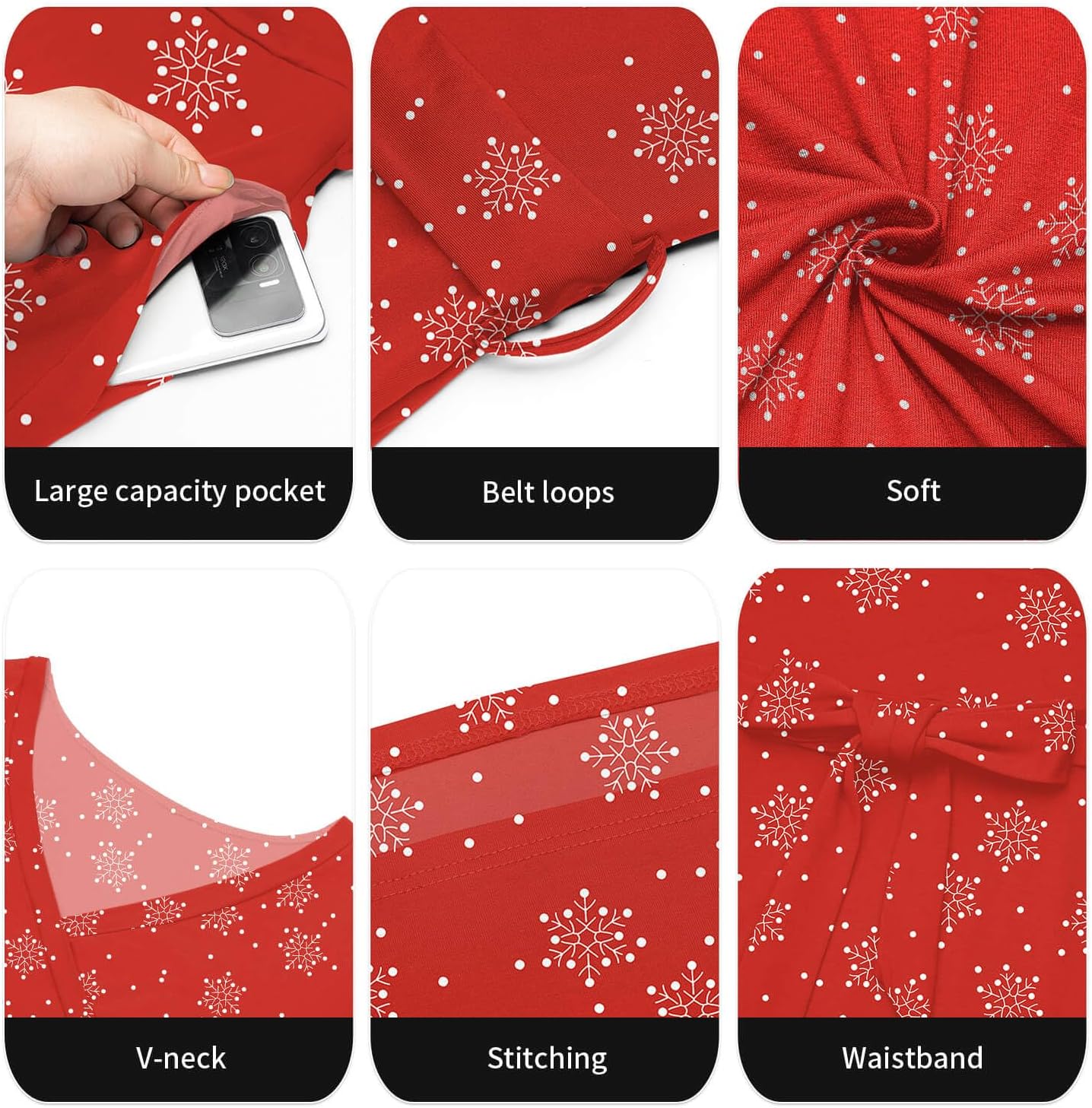 Runwind Plus Size Dress for Women - 3/4 Sleeve V Neck Maxi Dresses for Women (XL-6XL) - Image 6