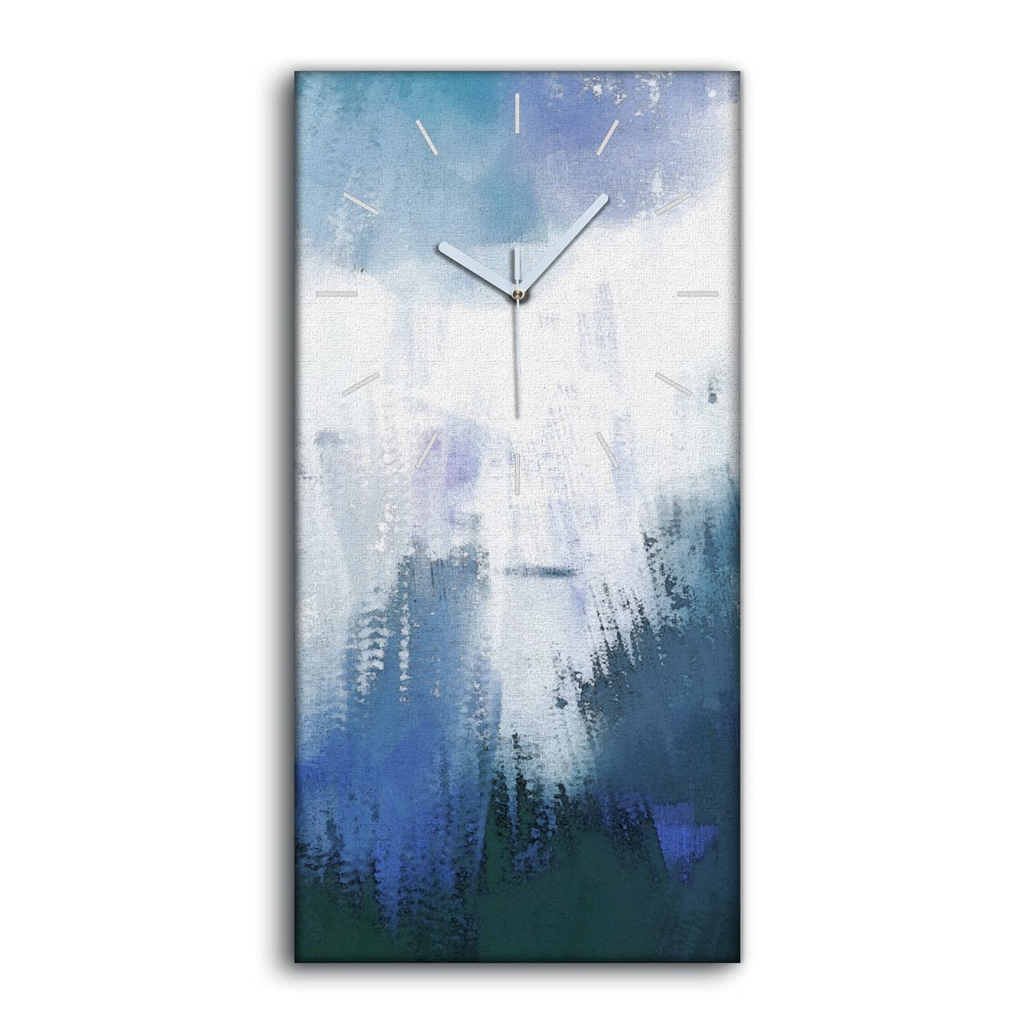 Horloge sur toile Coloray 30x60cm de style aquarelle de la belle fille pour salon et chambre