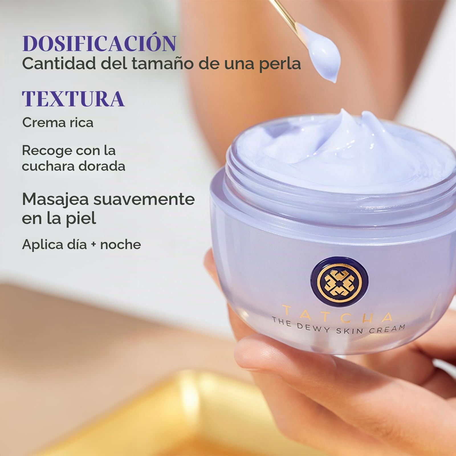 Tatcha The Dewy Skin Cream | Rich Cream to Hydrate, Plump and Protect Dry and Combo Skin | 50 ml / 1.7 oz