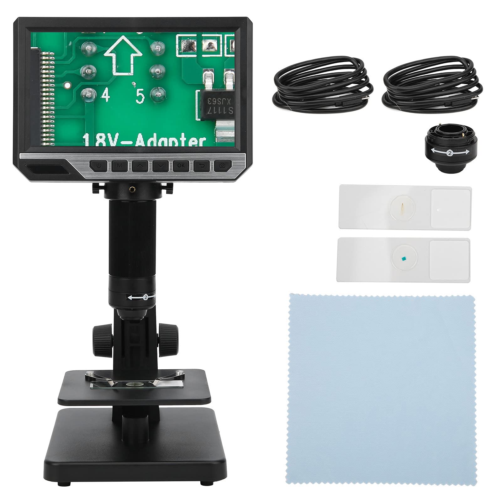 EMUKOEP HD-Digitalmikroskop 2000X mit 7-Zoll-Bildschirm