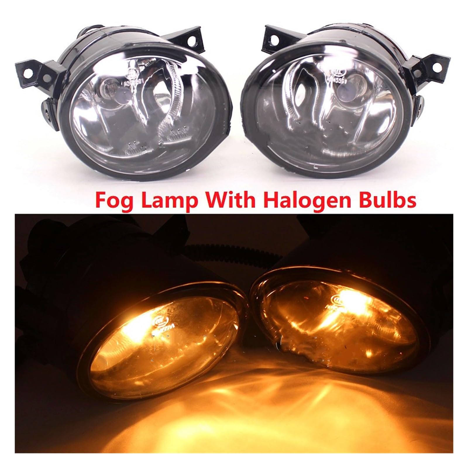 Faros Delanteros Para VW Para Golf 5 Para GTI MK5 2004 2005 2006 2007 2008 2009 Faros Delanteros LED/halógenos Luces Antiniebla Delanteras Con Bombillas Juego Faros Delanteros(LED Fog lamp,Bien)