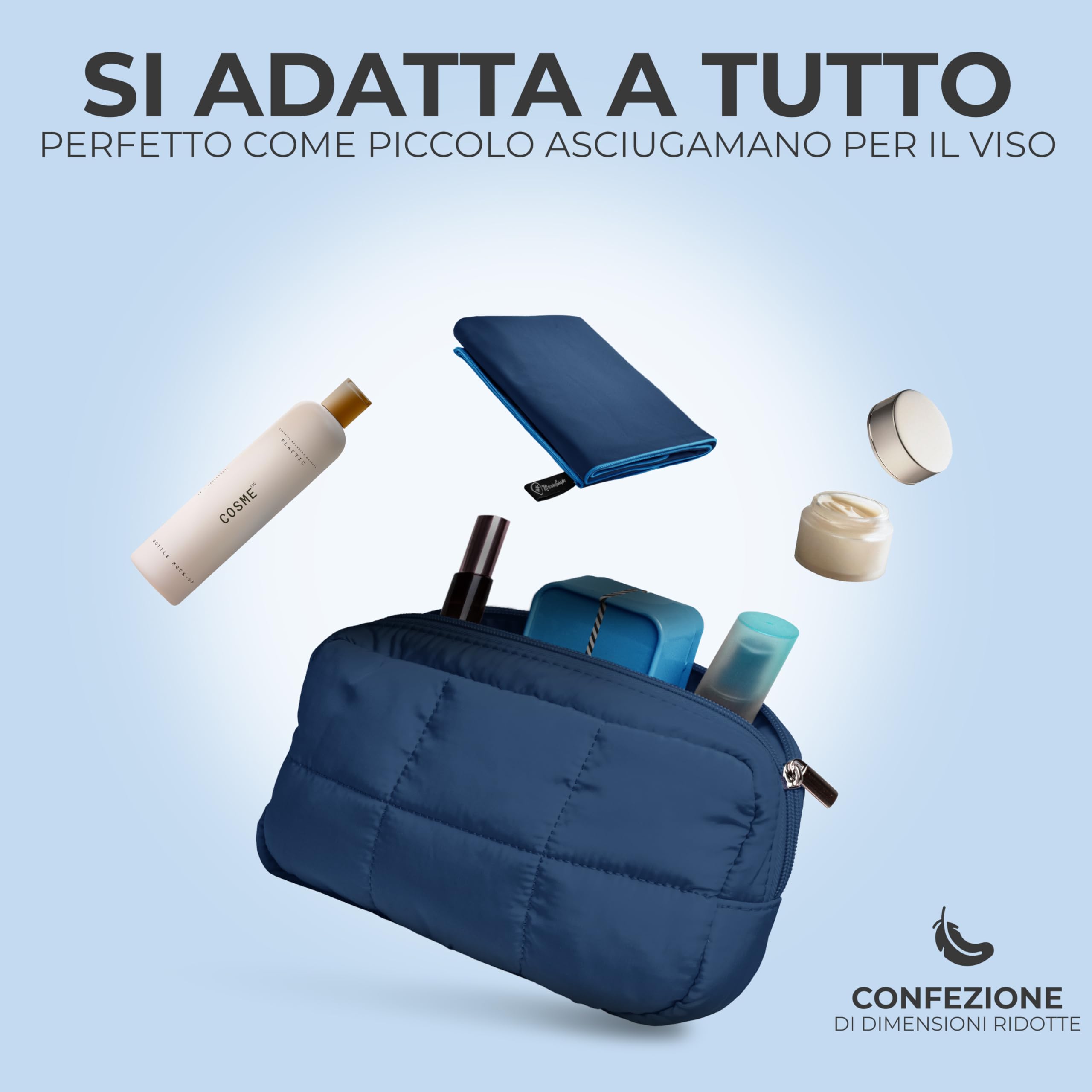 NirvanaShape Asciugamani in microfibra | assorbenti, leggeri, asciugano in fretta | Asciugamani da bagno, asciugamani da viaggio, spiaggia, asciugamani sportivi | Ideali per fitness, yoga, sauna