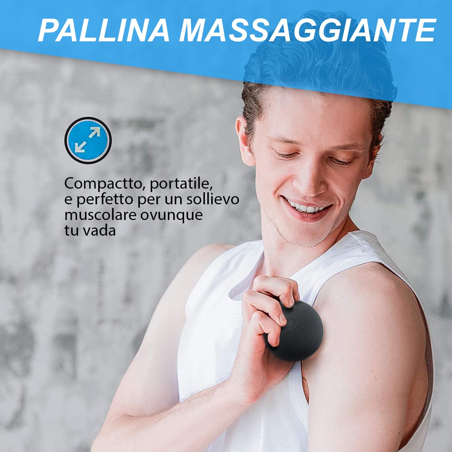ELVIRE SPORT Foam Roller | Rullo, Palla Massaggio Muscolare per Tessuti Profondi, Schiena, Gambe, Piedi, Collo o Fascite Plantare