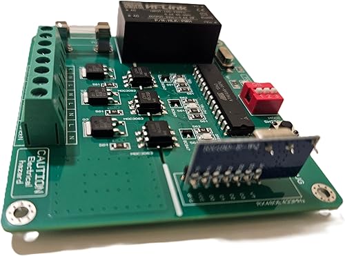 Miniatura 3 de Control remoto RC de 3 canales de luz ciclador/secuenciador/sistema controlable por voltaje de CA compatible con control remoto 100V-240V 50/60HZ.