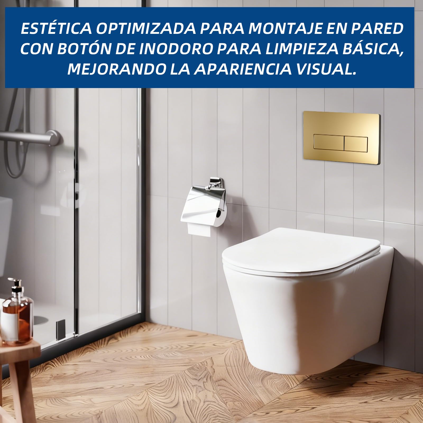 Repuestos para cisternas de inodoro compatibles con Geberit Sigma01 UP300 y 320 115770115 (dorado)