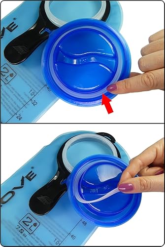 Miniatura 4 de FREEMOVE Sellos de reemplazo de la vejiga de hidratación  Sello de tapa y tubo  un juego esencial de sellos de repuesto para vejigas de agua de 2L o