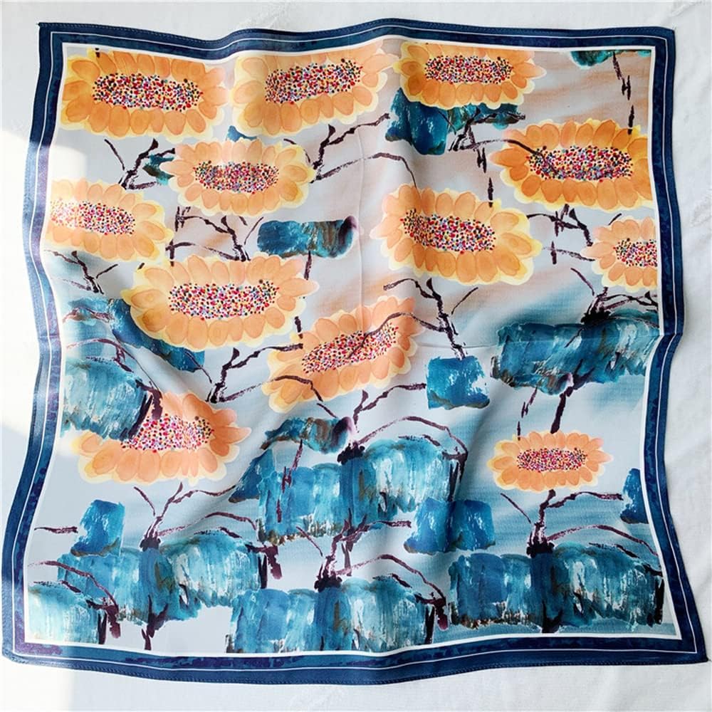 MEISEE 100% Mulberry Silk Scarfs Small Square Scarf 21