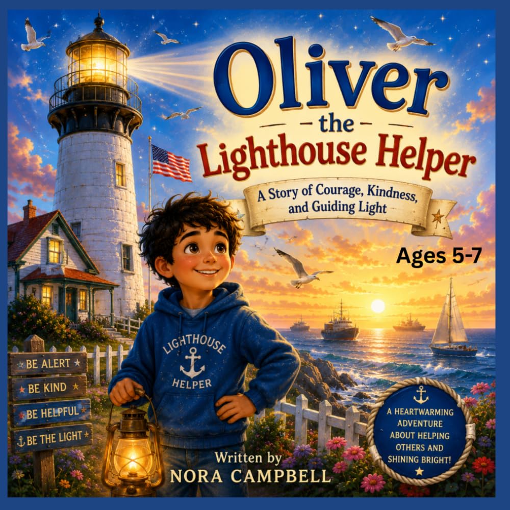 Oliver the Lighthouse Helper: Heartwarming Story About Courage, Kindness, and Helping Others Shine| Ages 5-7