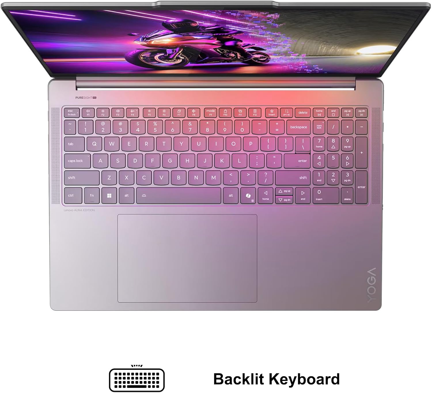 Lenovo Yoga Pro 9i 16 Creator AI Laptop 16" 2880x1800 OLED 120Hz Touch (1100nits Peak) Intel 16-core Ultra 9 285H 32GB RAM 1TB SSD GeForce RTX 5050 Up to 440 AI Tops Backlit Thunderbolt Win11 ICP Hub image 7