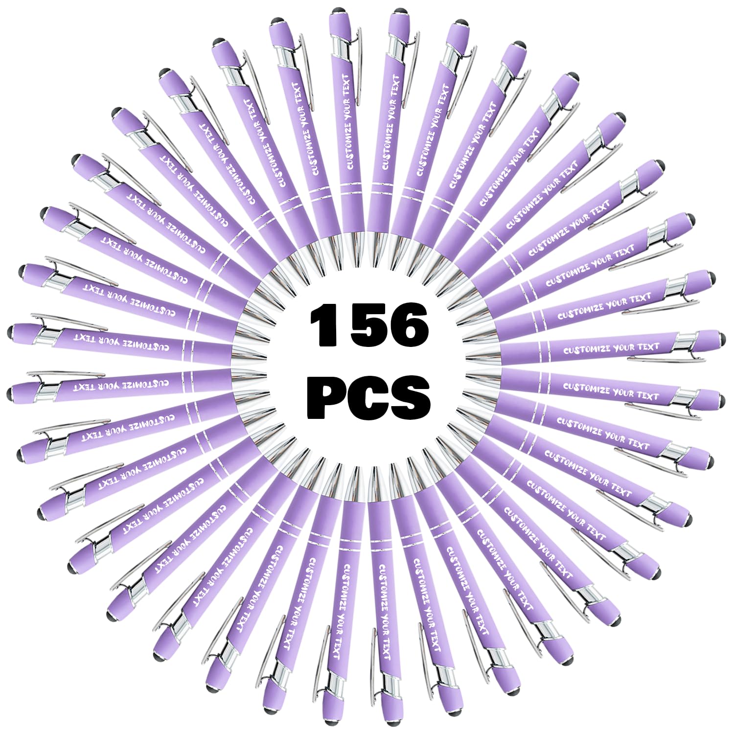 AIFLM Personalized Pens with Name in Bulk Up to 500 Pcs Engraving Ballpoint Pens Set with Your Name Text for Business,Graduation,Wedding,Birthday,Christmas