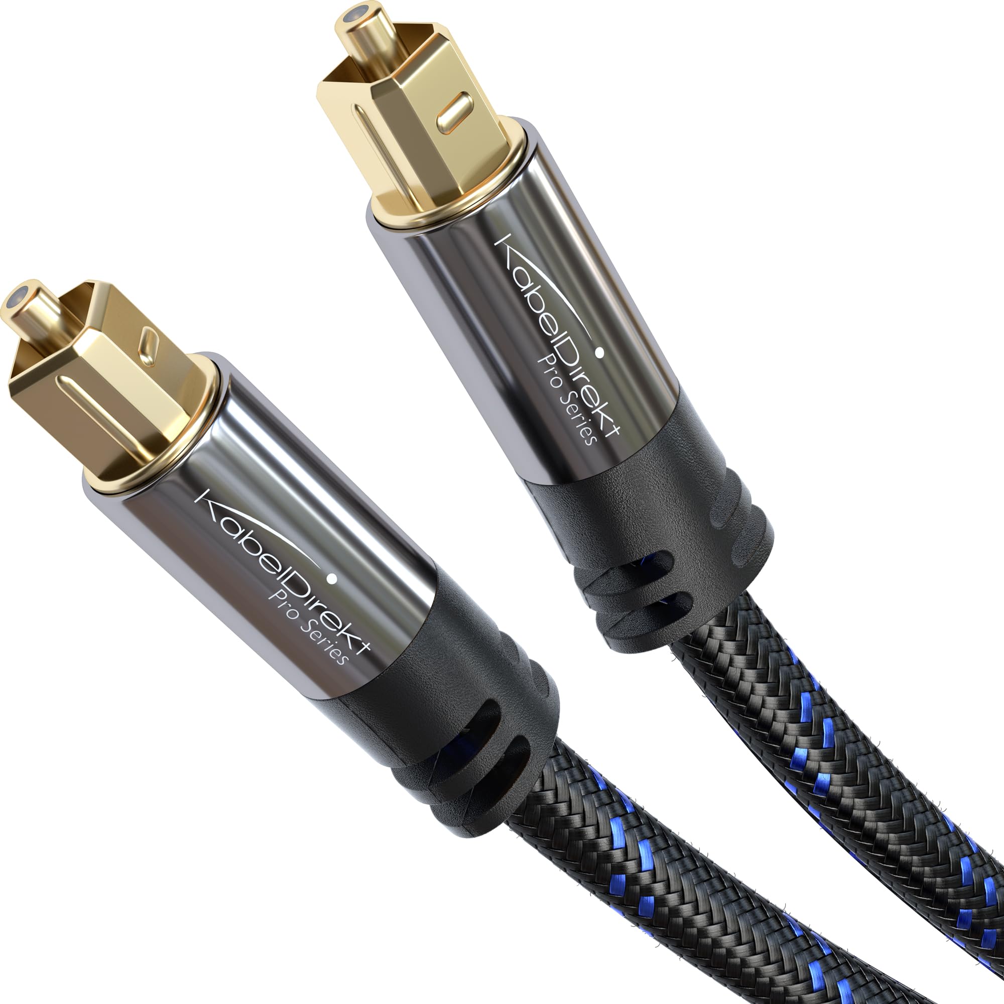 FEMORO Cavo Audio Ottico Digitale 3,5 Metri - Toslink In Fibra Con Connettori Placcati Oro, Per Soundbar, TV, Home Theatre, LG, Vizio, Samsung