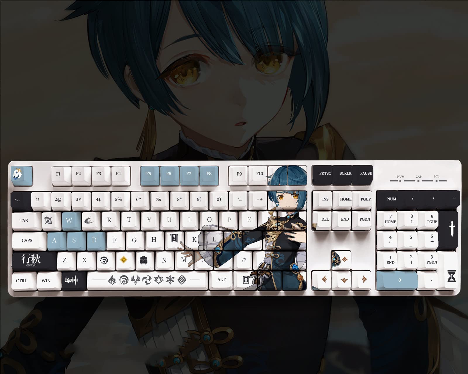 Amazon | 原神グッズ キーボード 原神風 全キャラクター PBT染め 昇華