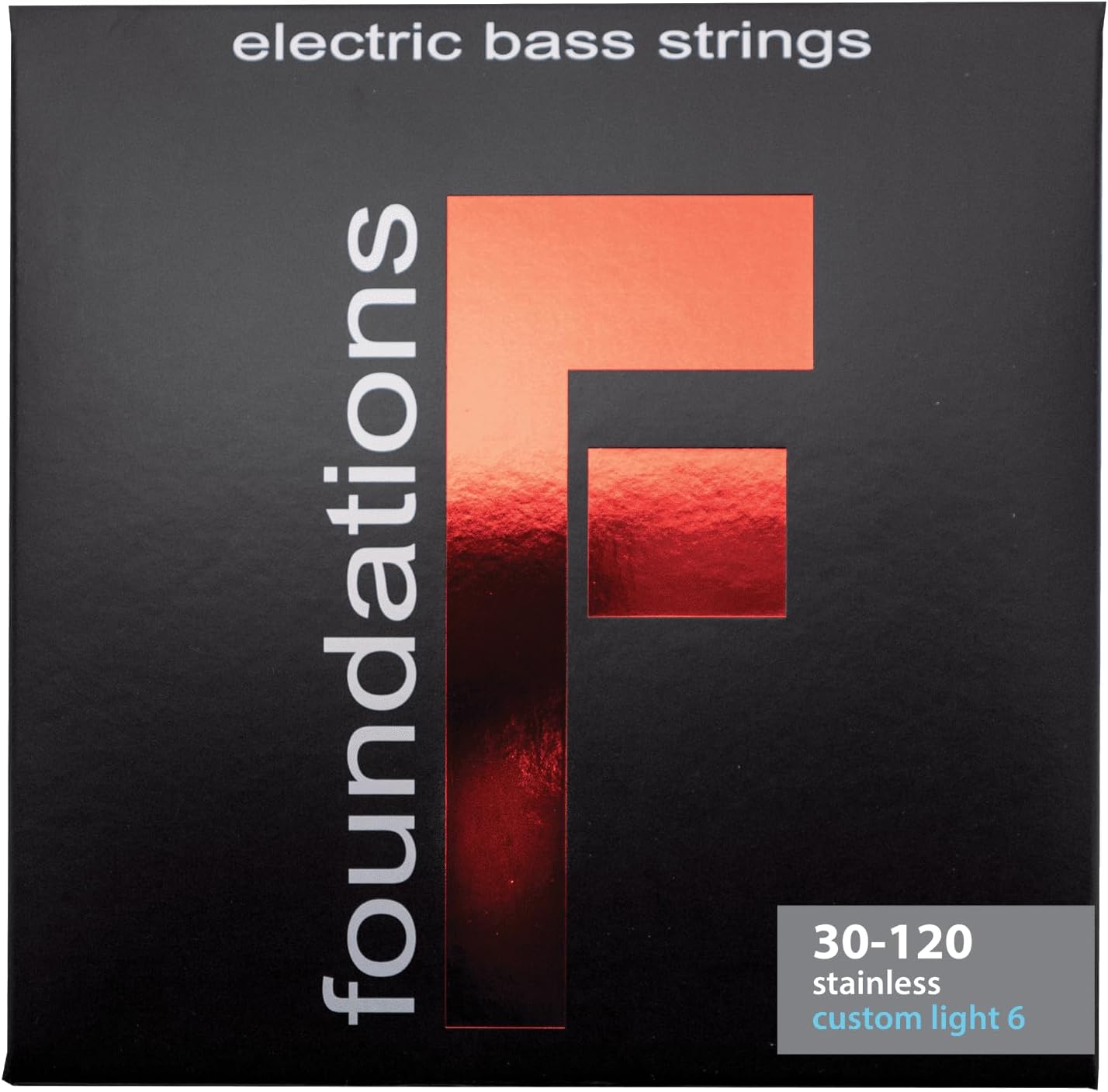 SIT Strings Foundations Stainless Bass Guitar Strings (S.I.T.), 6-String Bass Custom Light 30-125, FS630120L